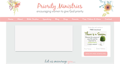 Desktop Screenshot of priorityministries.com